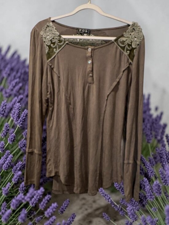 POL Tops - Olive green POL shirt size Large